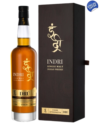 Indri Drú Cask Strength Indian Single Malt Whisky 70cl