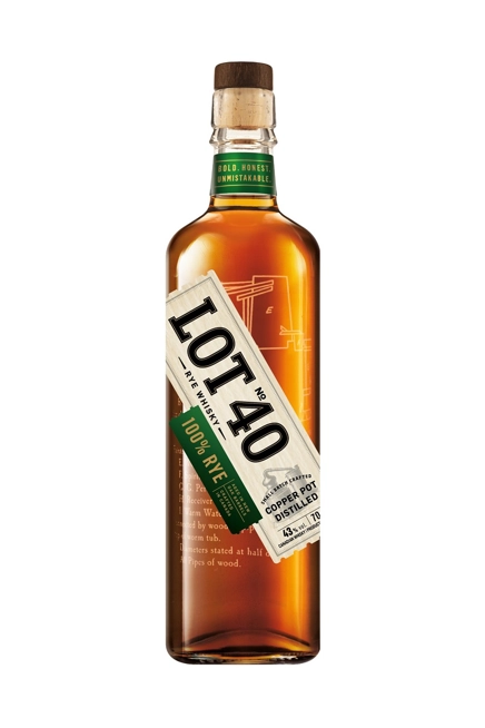 Lot 40 Rye Whisky 70cl
