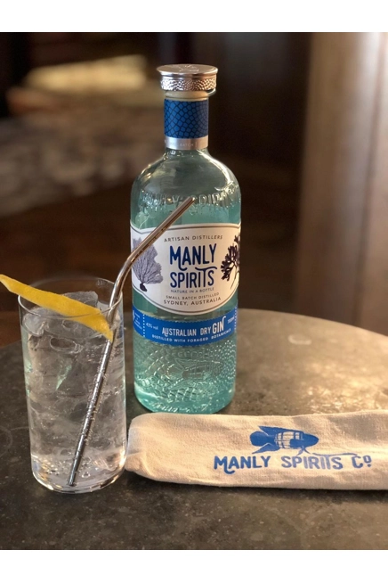 Manly Spirits Australian Dry Gin with FREE Straw Kit