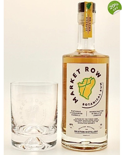 Market Row Botanical Rum with FREE tasting glass
