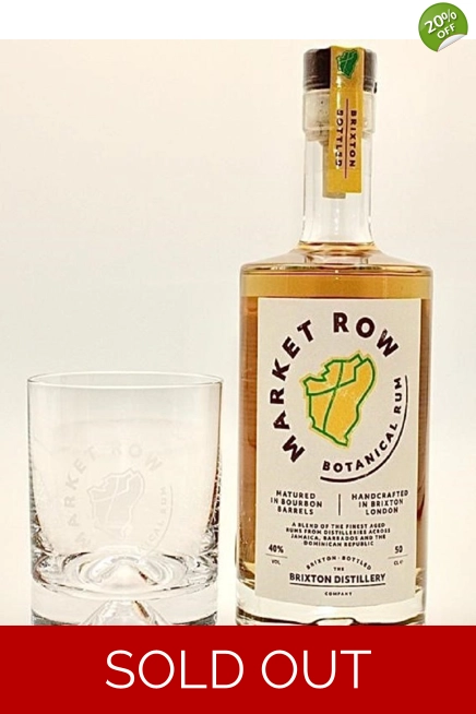 Market Row Botanical Rum with FREE tasting glass
