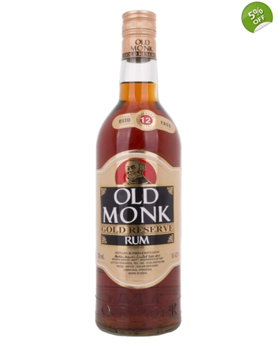 Old Monk 12 YO Gold Reserve Rum 75cl