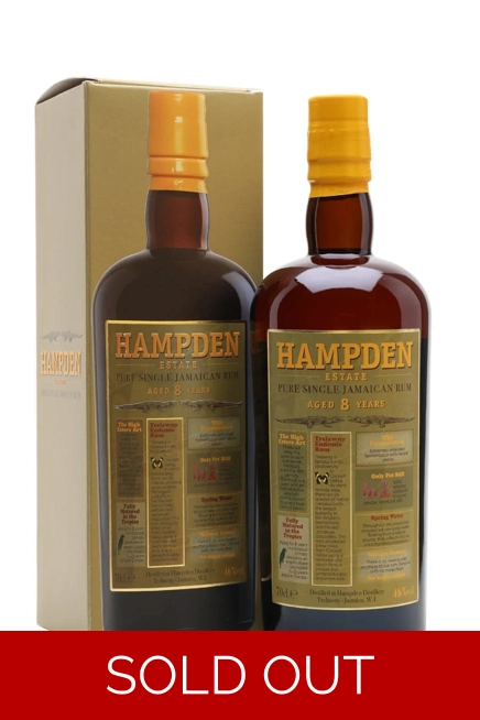 Hampden Estate 8 Year Old Rum 70cl