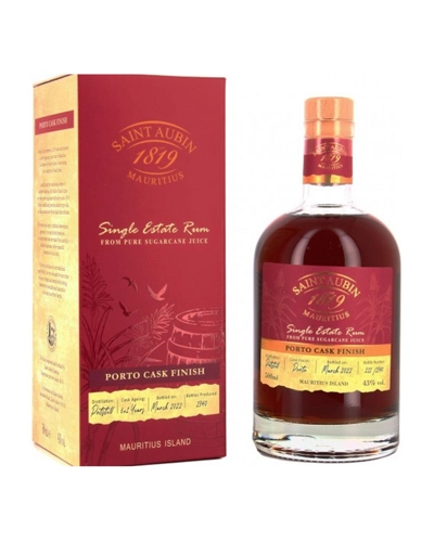 Saint Aubin Porto Cask Finish Rum 50cl