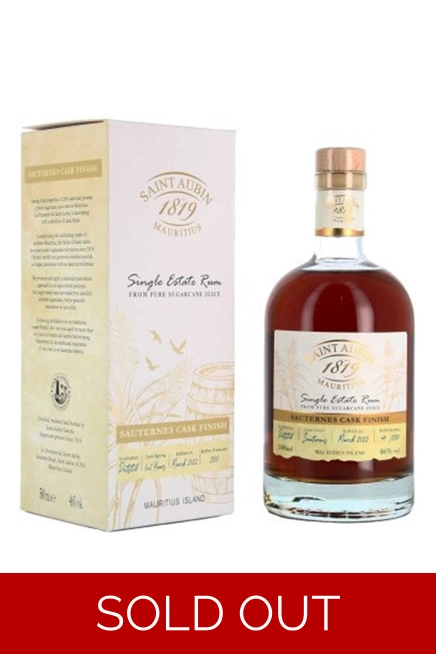 Saint Aubin Sauternes Cask Finish Rum 50cl