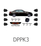 Front & Rear Sensors - Front Audio Alerts with Rear Roof Display
