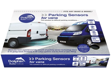 Rear Van Sensors, 4 Sensor Heads with Dashboard Display and Audio Beep