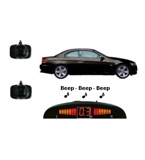 2 Gloss Black Adhesive Sensors with, Audio & Dash Display