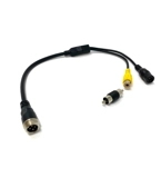 Camera Composite Cable  4 Pin Marine/Aviation to RCA and Power