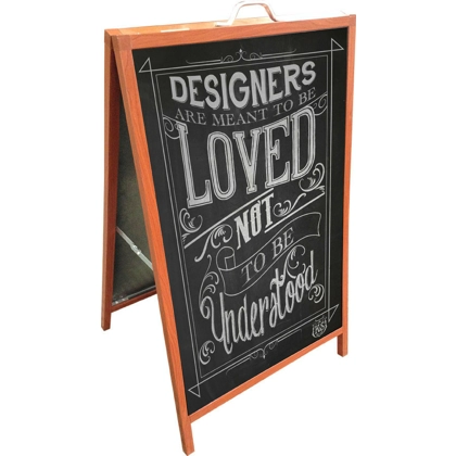 Budget Large A-Frame Chalkboard Sign 900x600 Portrait