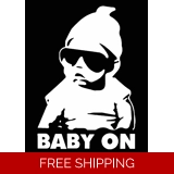 Baby On Board Cool Dude Car Sticker 11..