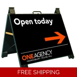 One Agency Open today Portable 60x45cm..