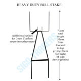 Bull Stake Corflute Sign Holder Heavy ..