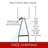 10 pack Bull Stake Corflute Sign Holde..