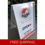 Large Metal A Frame Sign With Printed ..