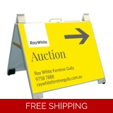 Ray White Auction Portable A-Frame White
