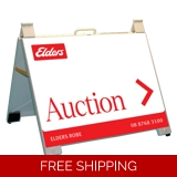Elders White Auction Portable 60x45cm ..