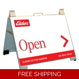 Elders White Open Portable 60x45cm A-F..