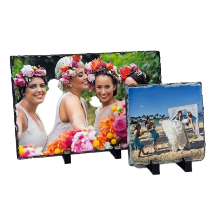 Rustic Stone Picture Display