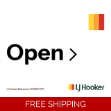 LJ Hooker Open Sticker Set 60x45cm