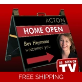 Printed Portable A-Frame Sign Black