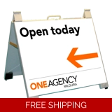 One Agency Open today Portable 60x45cm..