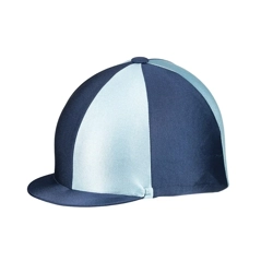 Hy Equestrian Two Tone Lycra Silks - Navy/Pale Blue