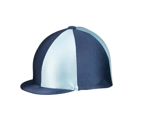 Hy Equestrian Two Tone Lycra Silks - Navy/Pale Blue