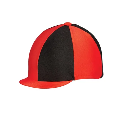 Hy Equestrian Two Tone Lycra Silks - Red/Black