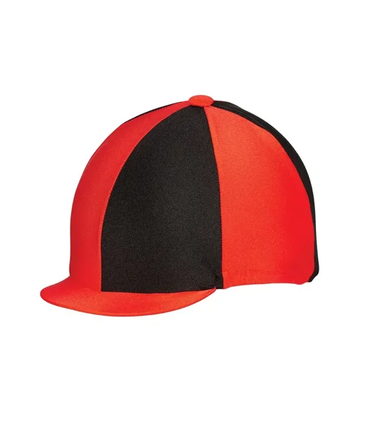 Hy Equestrian Two Tone Lycra Silks - Red/Black