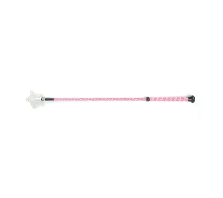 Hy Equestrian Spiral Star Riding Whip 65cm Pink