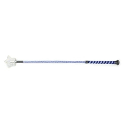 Hy Equestrian Spiral Star Riding Whip 65cm Blue