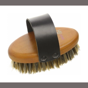 Hy Equestrian Luxury Body Brush - Tan - Small