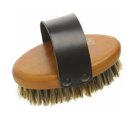 Hy Equestrian Luxury Body Brush - Tan - Small