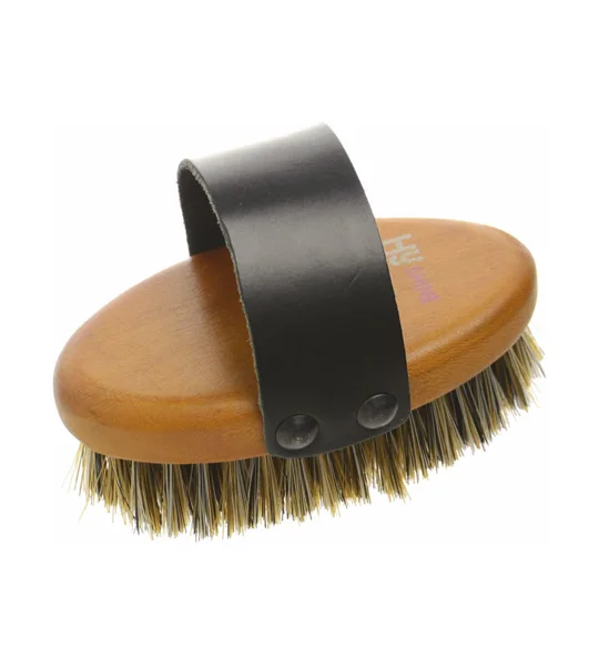 Hy Equestrian Luxury Body Brush - Tan - Small
