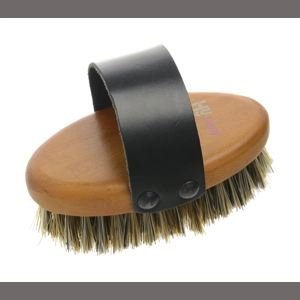 Hy Equestrian Luxury Body Brush - Tan - Large