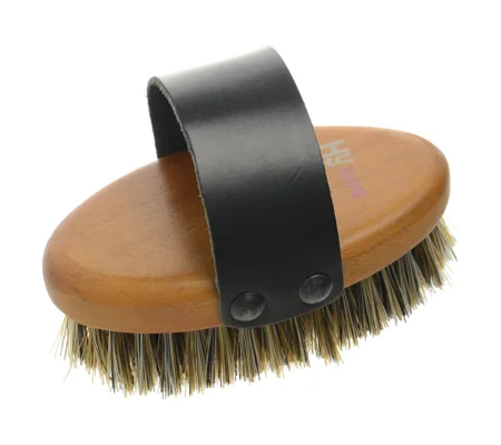 Hy Equestrian Luxury Body Brush - Tan - Large