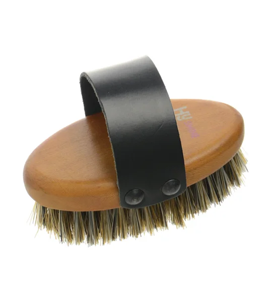 Hy Equestrian Luxury Body Brush - Tan - Large
