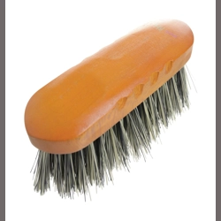 Hy Equestrian Luxury Flick Dandy Brush - Tan - Large
