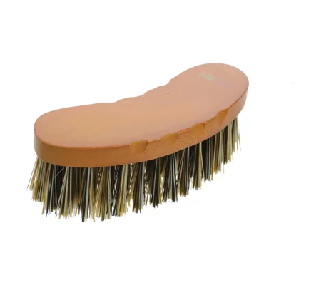 Hy Equestrian Luxury Half Round Brush - Tan