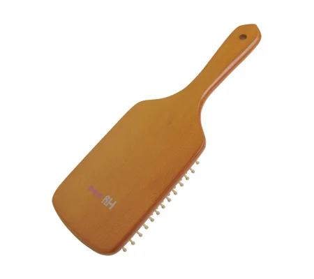 Hy Equestrian Luxury Wooden Mane & Tail Brush - Tan - 25.5 x 8.3cm