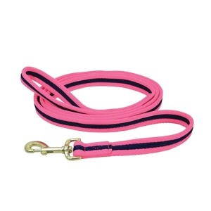 Hy Equestrian Soft Webbing Lead Rein Without Chain - Pink/Navy