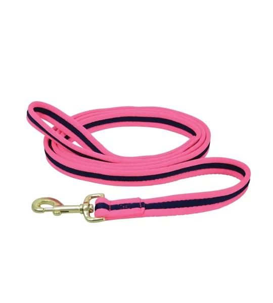 Hy Equestrian Soft Webbing Lead Rein Without Chain - Pink/Navy