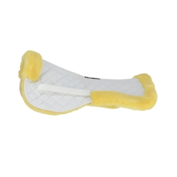 Hy Equestrian Fab Fleece Half Pad White