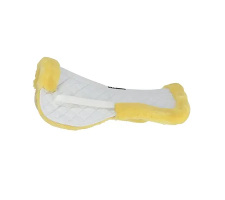 Hy Equestrian Fab Fleece Half Pad White