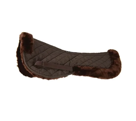 Hy Equestrian Fab Fleece Half Pad Brown