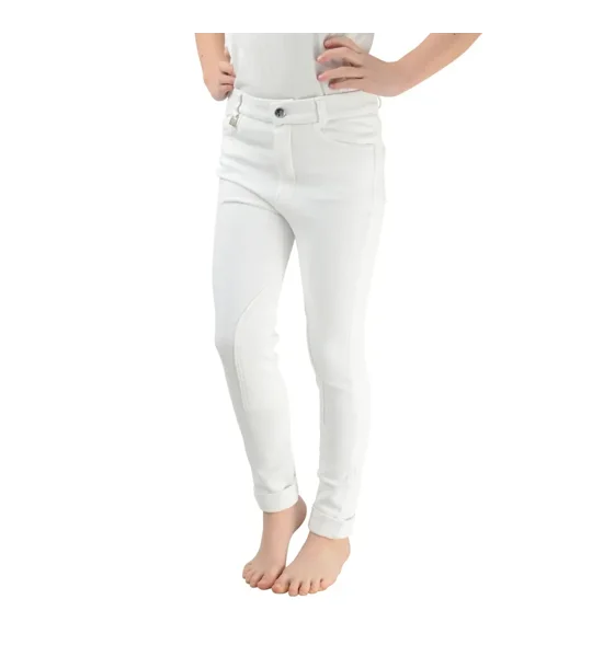 Hy Equestrian Melton Children's Jodhpurs White