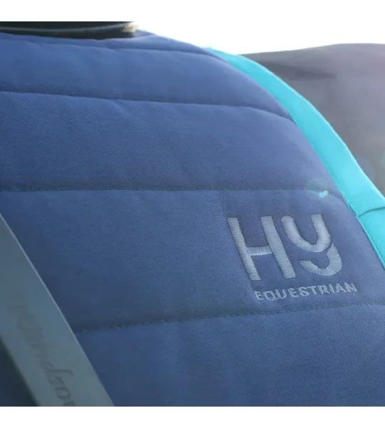 Hy Equestrian Reversible Two Colour Saddle Pad - Navy/Teal - One Size