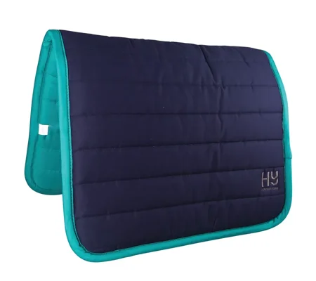 Hy Equestrian Reversible Two Colour Saddle Pad - Navy/Teal - One Size