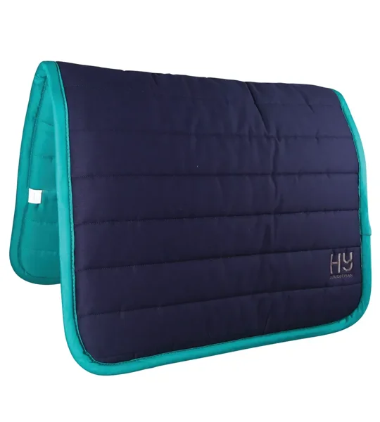 Hy Equestrian Reversible Two Colour Saddle Pad - Navy/Teal - One Size